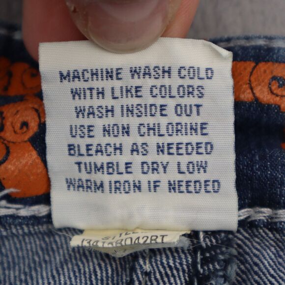 Truth Pants Womens 3 Blue Denim Flat Front Low Rise Fit Bootcut Pockets Jeans - Picture 4 of 16